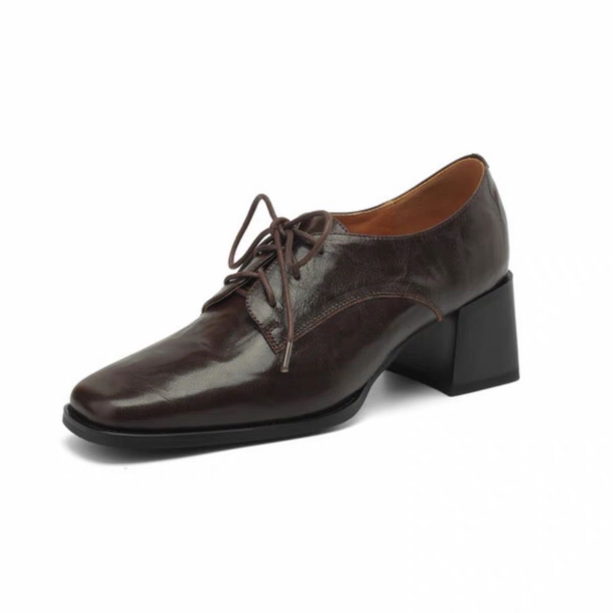 Women Square Toe Lace Up Oxfor - огляд і ціна Oxford Lace Up Women