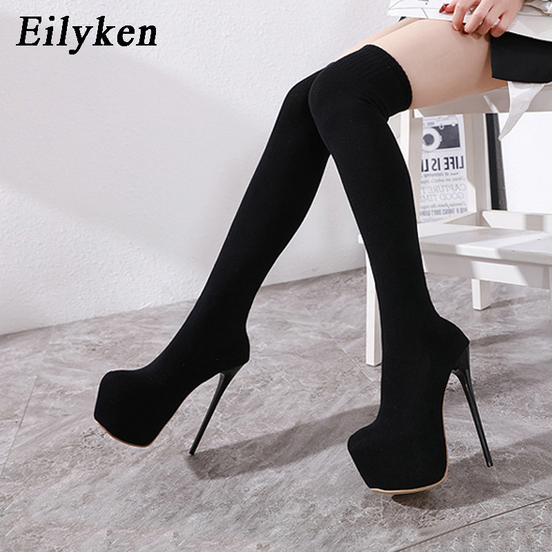 Eilyken 17CM Platform Heels Wo - огляд і ціна Sock Boot Women