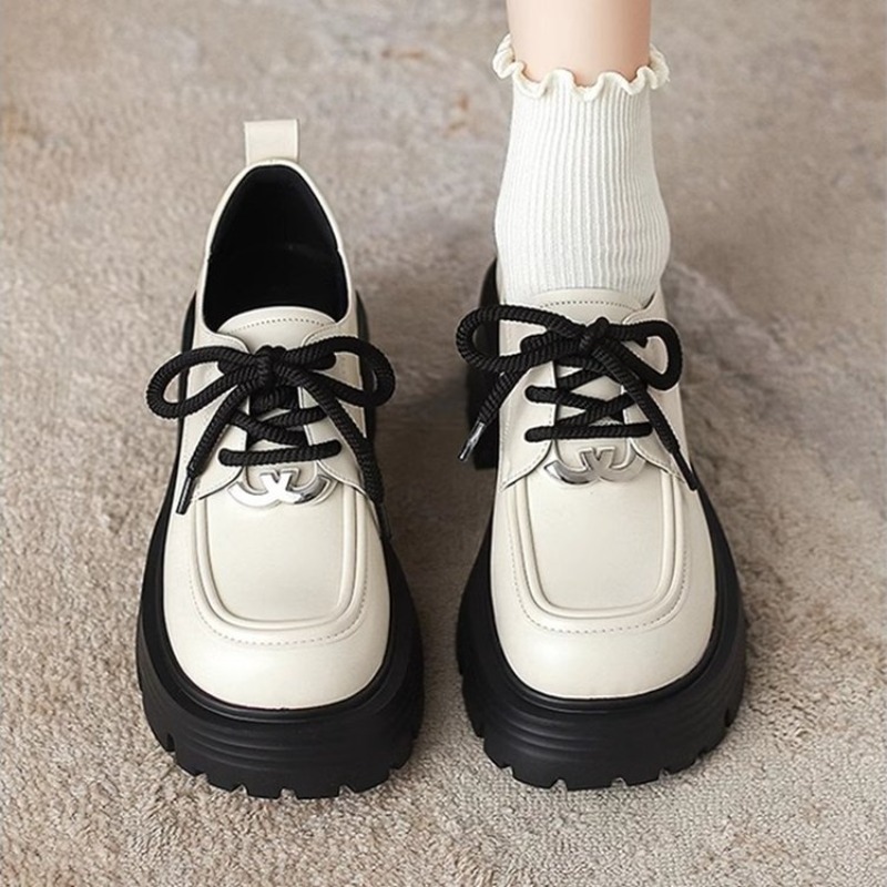 Women White Platform Oxford Sh - огляд і ціна Oxford Lace Up Women