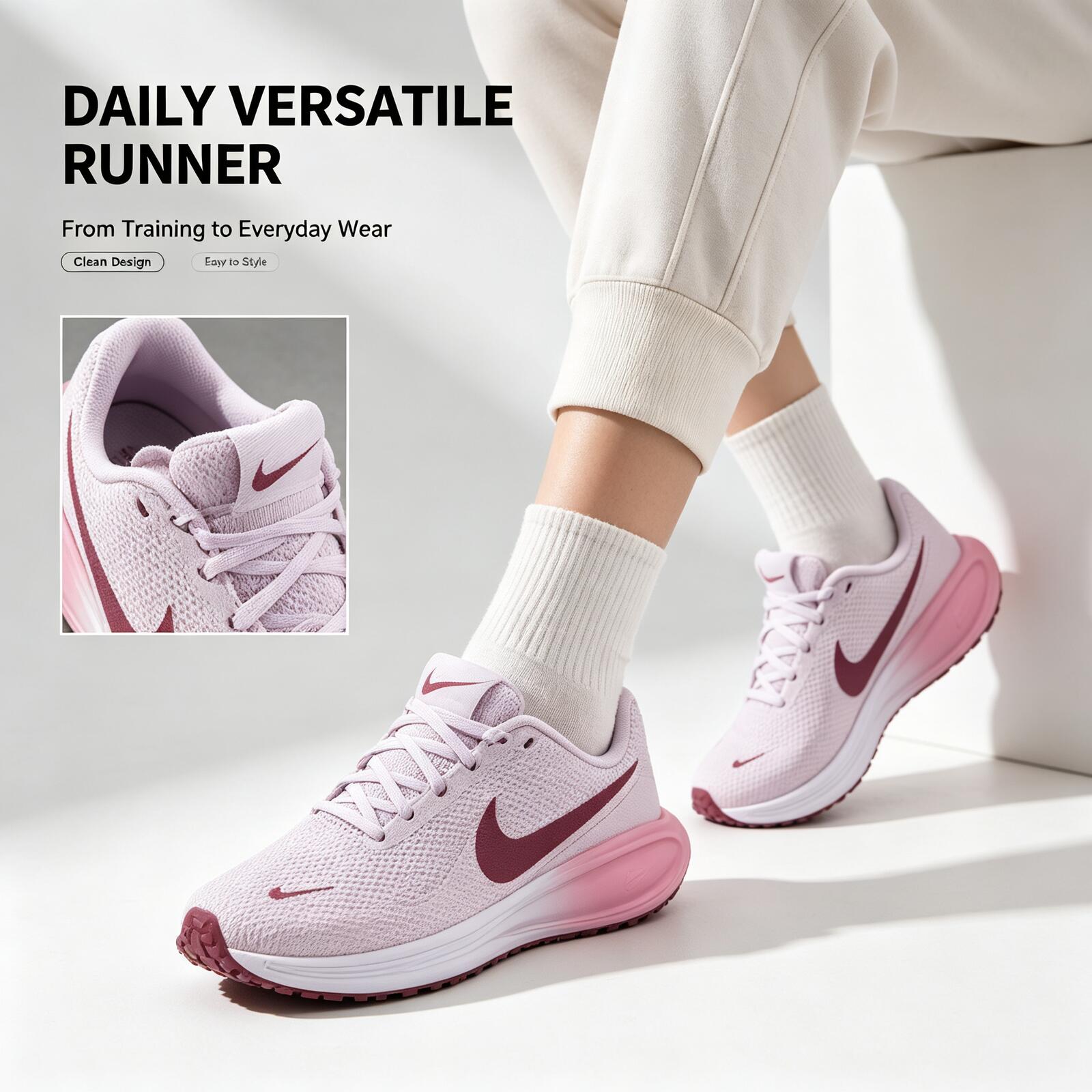 Nike Women Pink Running Shoes  - огляд і ціна Women Shoes Running Nike