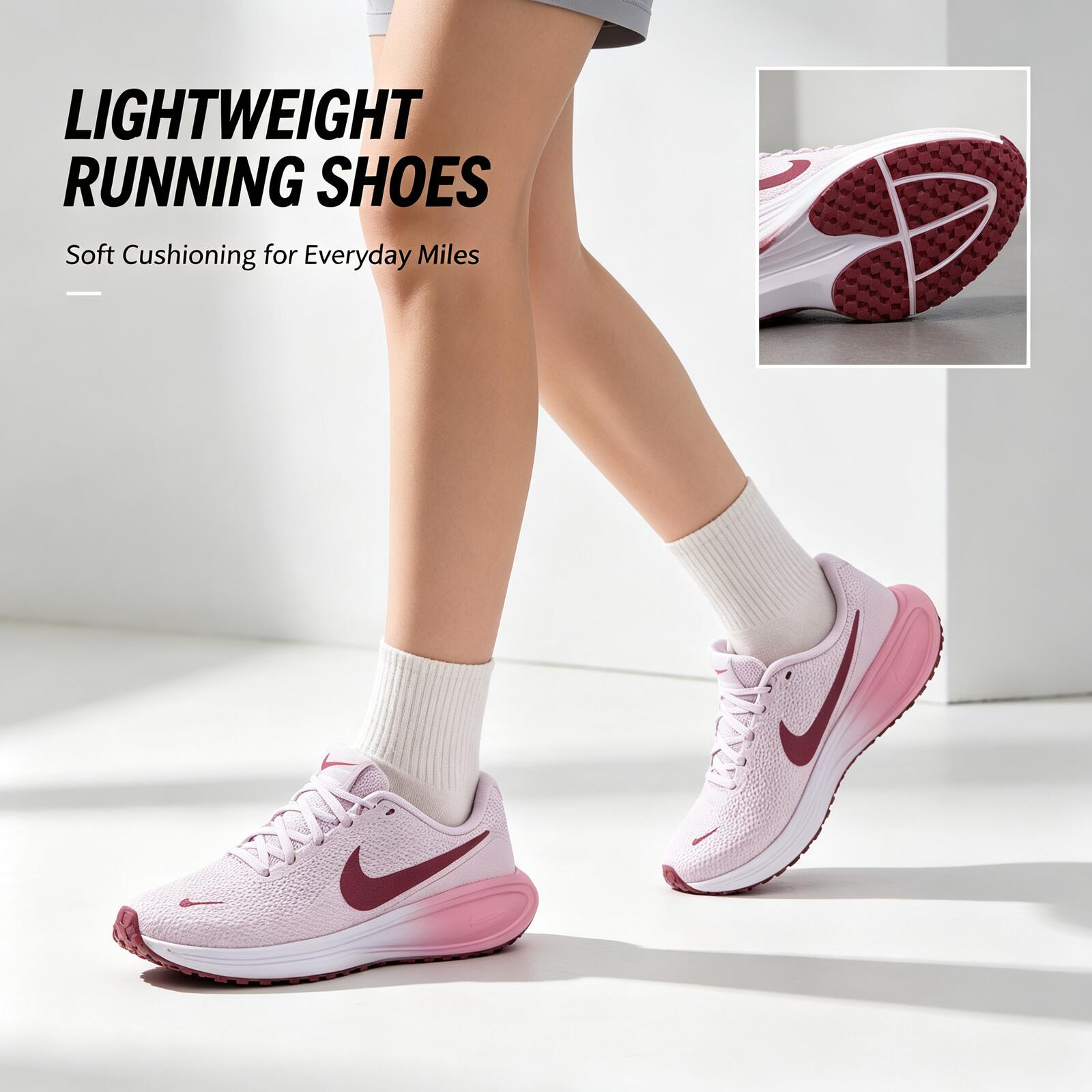 Nike Women Pink Running Shoes  - огляд і ціна Women Shoes Running Nike