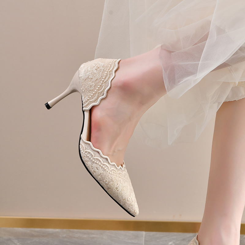 Lace Pointed Toe High Heels Wo - огляд і ціна Women'S Shoes Quality