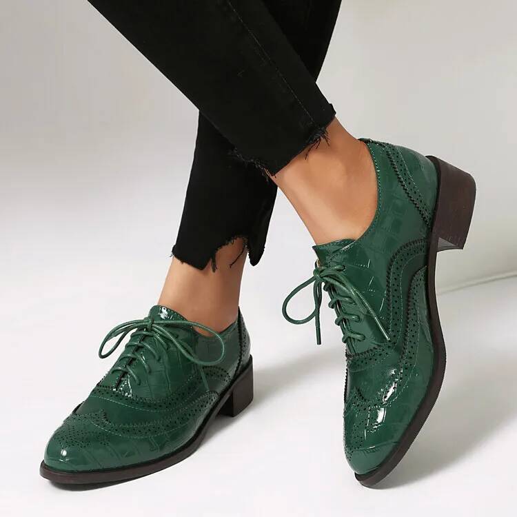 Lace Up Low Heels Women's Sing - огляд і ціна Oxford Lace Up Women