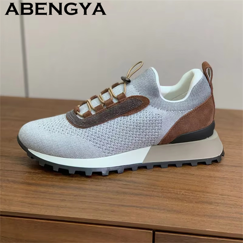 Women's New Knitted Lace Up Ca - огляд і ціна Oxford Lace Up Women
