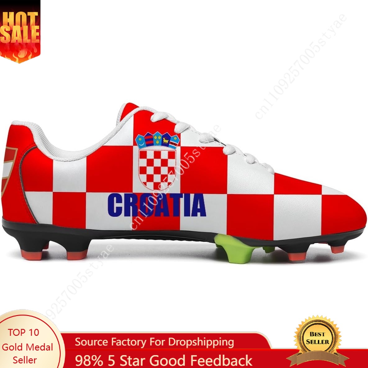 Croatia Flag Croatian Football - огляд і ціна Oxford Lace Up Women
