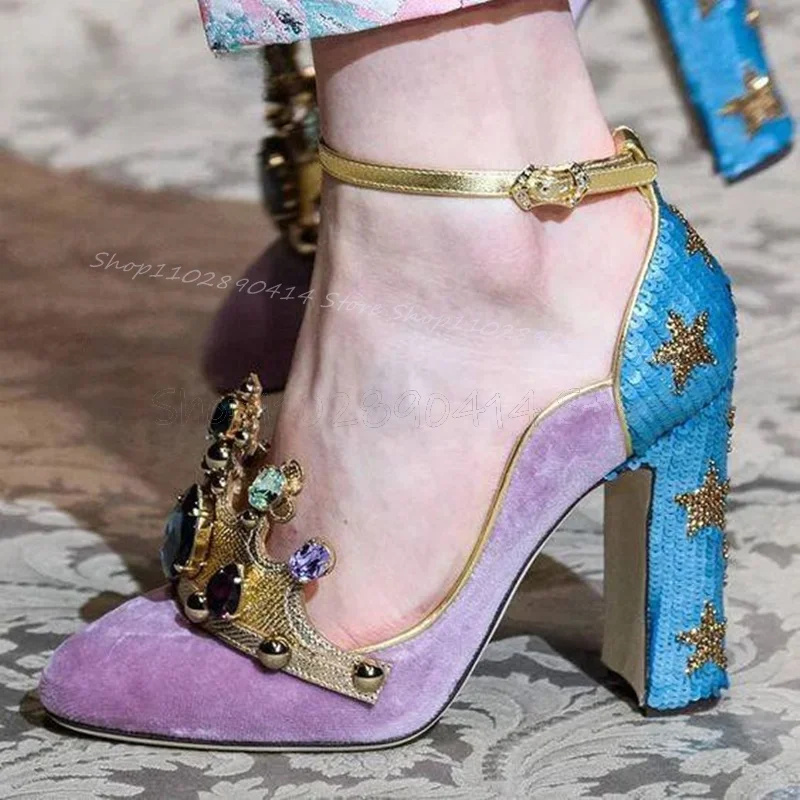 Court Style Crystal Crown Desi - огляд і ціна Court Heel Pointed