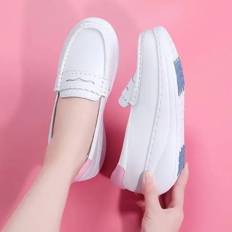 2025 White Pink Nurses Sneaker - огляд і ціна Women Shoes Tennis