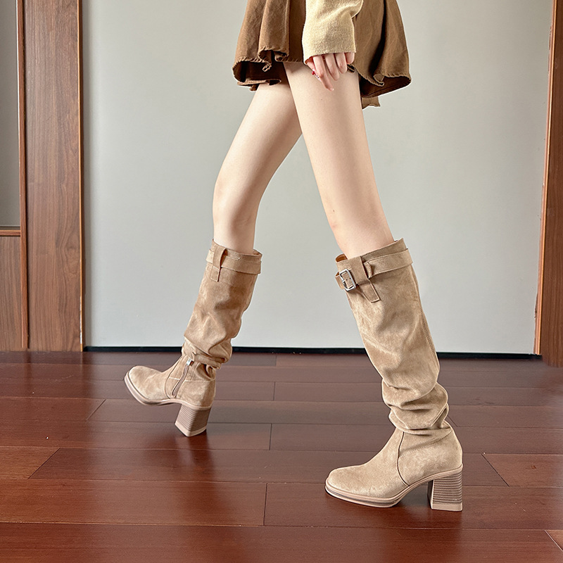High heeled knee high boots fo - огляд і ціна Sock Boot Women