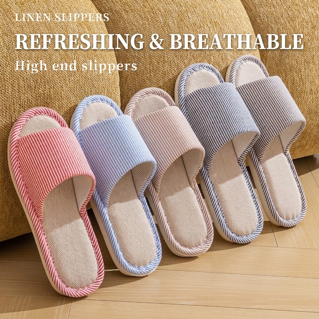 Breathable Flax Linen Slippers - огляд і ціна Mule Slip On