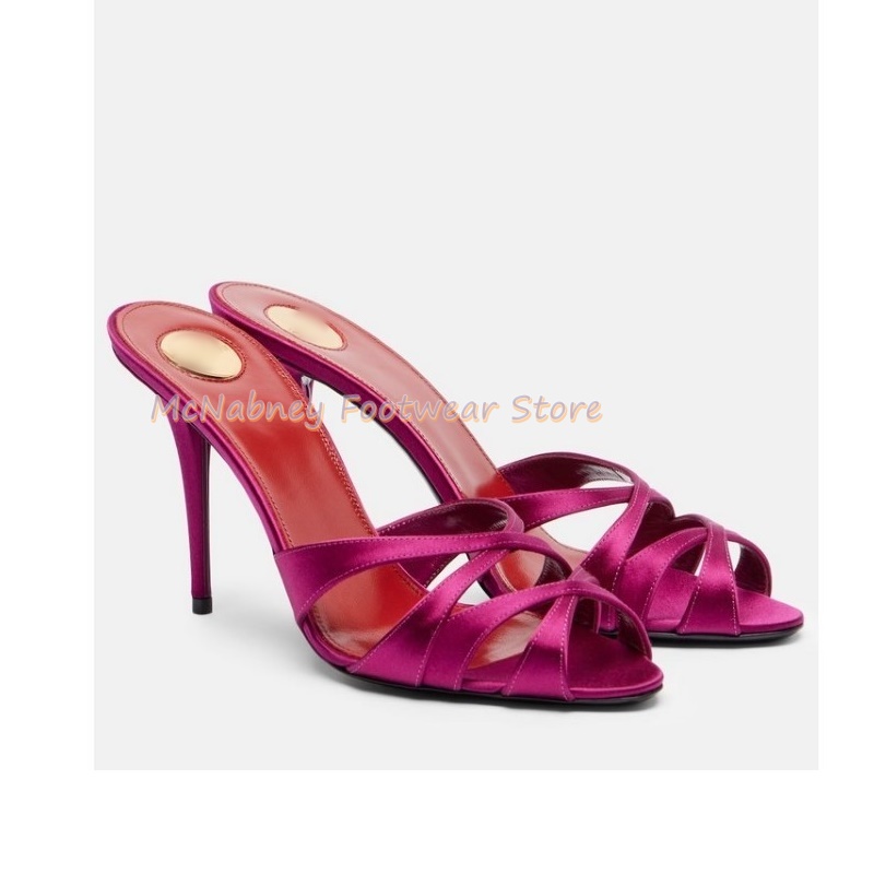Pointed Stilettos Satin Fabric - огляд і ціна Women'S Shoes Clogs